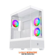 Boitier Micro Tour ATX Xigmatek Alphard M RGB avec panneaux vitrés (Blanc)