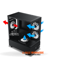 Boitier Micro Tour ATX Xigmatek Alphard M RGB avec panneaux vitrés (Blanc)