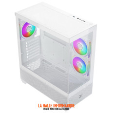 Boitier Micro Tour ATX Xigmatek Alphard M RGB avec panneaux vitrés (Blanc)