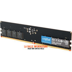 Barrette mémoire 16Go DIMM DDR5 Crucial Classic 5600MHz Version OEM (Tray)