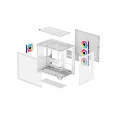 Boitier Moyen Tour ATX DeepCool CG530 4F avec panneaux vitrés (Blanc)