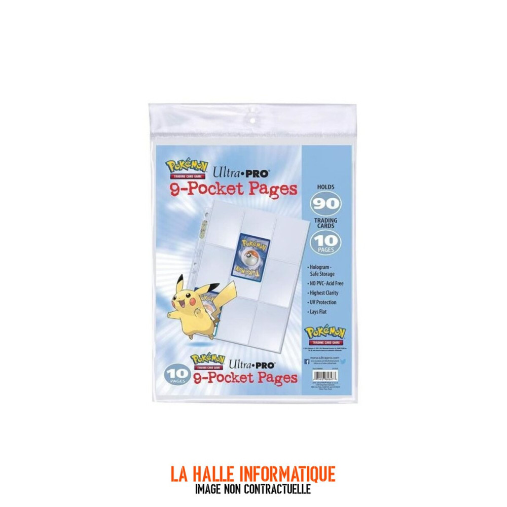 Lot de 10 feuilles Pokemon Pikachu A4 pour Classeur