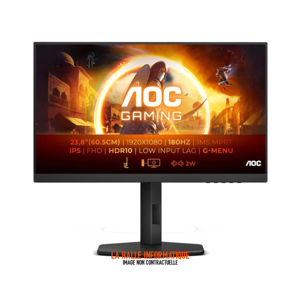 Ecran 24" AOC Gaming G4 24G42E Full HD 180Hz (Noir)