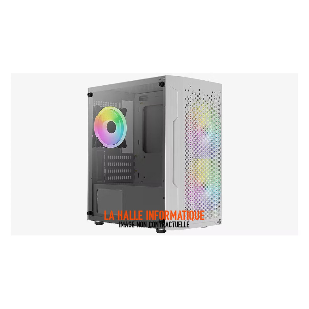 Boitier Mini Tour Micro ATX AeroCool Trinity Mini FRGB avec panneau vitré (Blanc)
