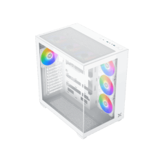 Boitier Moyen Tour ATX Xigmatek Aqua V RGB avec panneaux vitrés (Blanc)