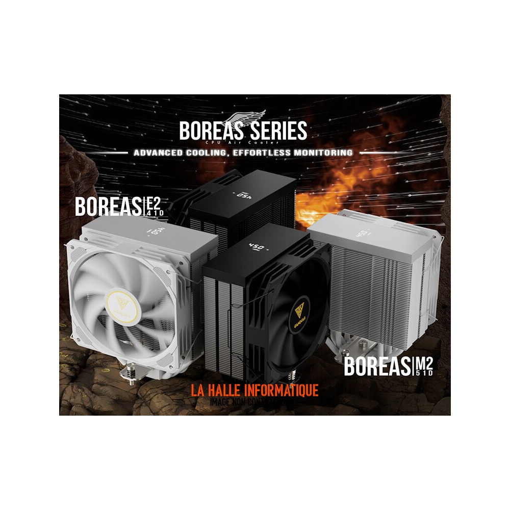 Ventilateur processeur Gamdias Boreas M2-51D (Noir)