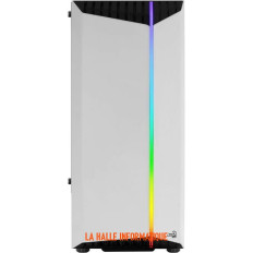 Boitier Moyen Tour ATX AeroCool Bionic V2 RGB avec panneau vitré (Blanc)