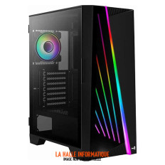 Boitier Moyen Tour E-ATX AeroCool Mirage V1 RGB avec panneau vitré (Noir)