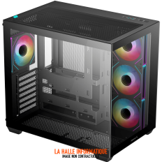 Boitier Moyen Tour ATX DeepCool CG530 4F avec panneaux vitrés (Noir)