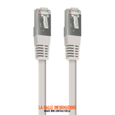 Câble/Cordon réseau RJ45 Catégorie 6 FTP (F/UTP) Droit 50cm (Gris)