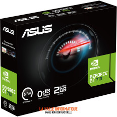 Carte Graphique NVidia Asus GeForce GT710 Evo Low Profile 2Go (Low Profile Passive)