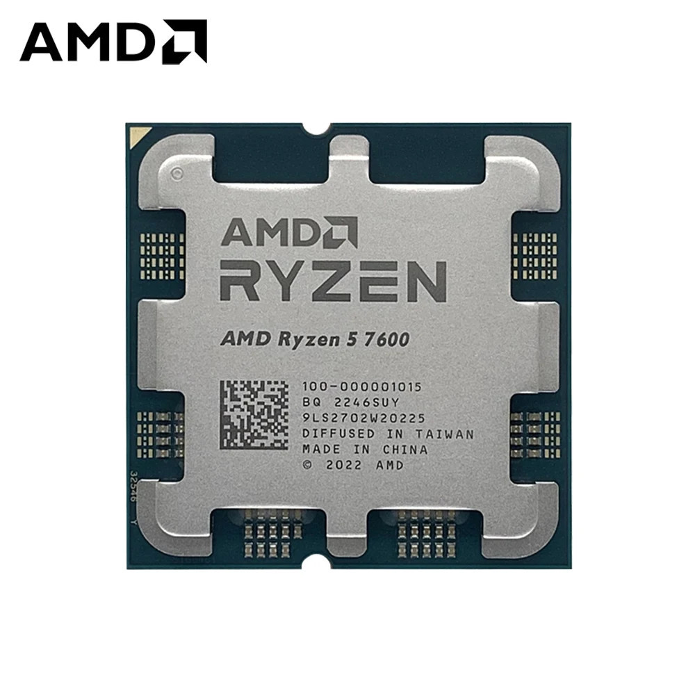 Processeur AMD Ryzen 5 7600 (5,1 Ghz) AM5 - Version OEM (Tray)