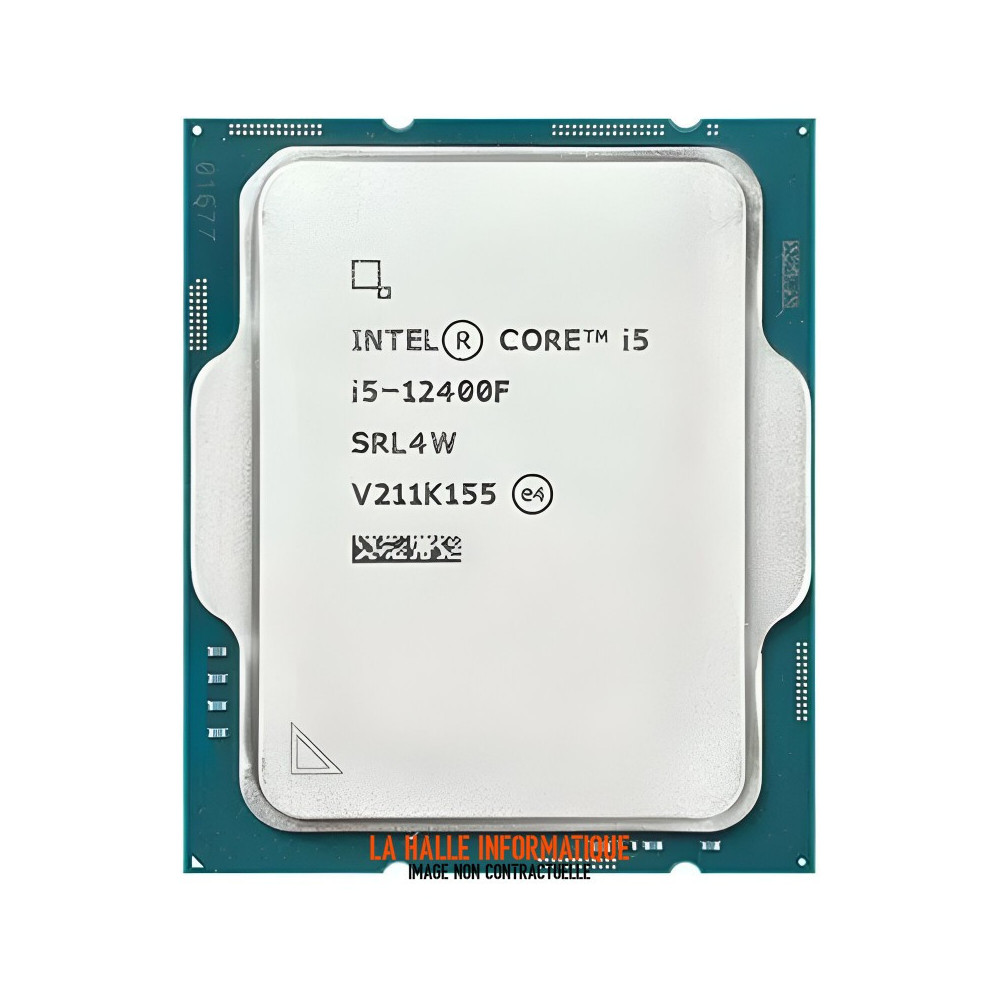 Processeur Intel Core i5-12400F (4,4 Ghz) LGA 1700 - Sans iGPU Version OEM (Tray)