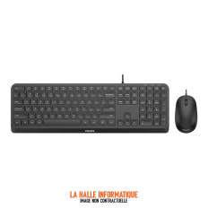 Pack 2en1 (Clavier/Souris) Philips 2000 series (Noir)