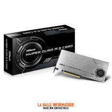 Carte Controleur PCIe 4.0 16x Asrock Hyper Quad pour NVMe M.2