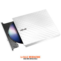 Graveur DVD externe slim Asus SDRW-08D2S-U Lite (Blanc)