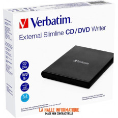 Graveur DVD externe Verbatim Slimline (Noir)