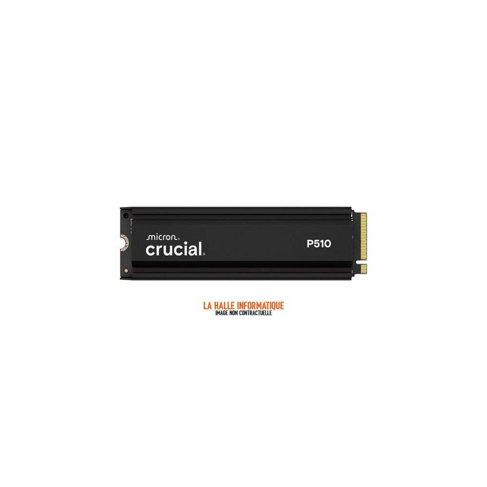 Disque SSD Crucial P510 2To avec dissipateur - M.2 NVMe Type 2280