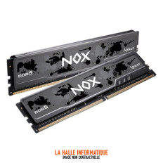 Kit Barrettes mémoire 32Go (2x16Go) DIMM DDR5 Apacer Nox 6000MHz (Noir)