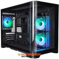 Boitier Mini Tour Micro ATX 1stPlayer UView 6 RGB avec panneaux vitrés (Noir)