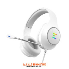 Casque Gamer filaire Zalman HPS310 RGB (Blanc)