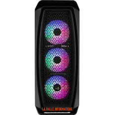 Boitier Moyen Tour ATX AeroCool Aero One Duo RGB avec panneau vitré (Noir)