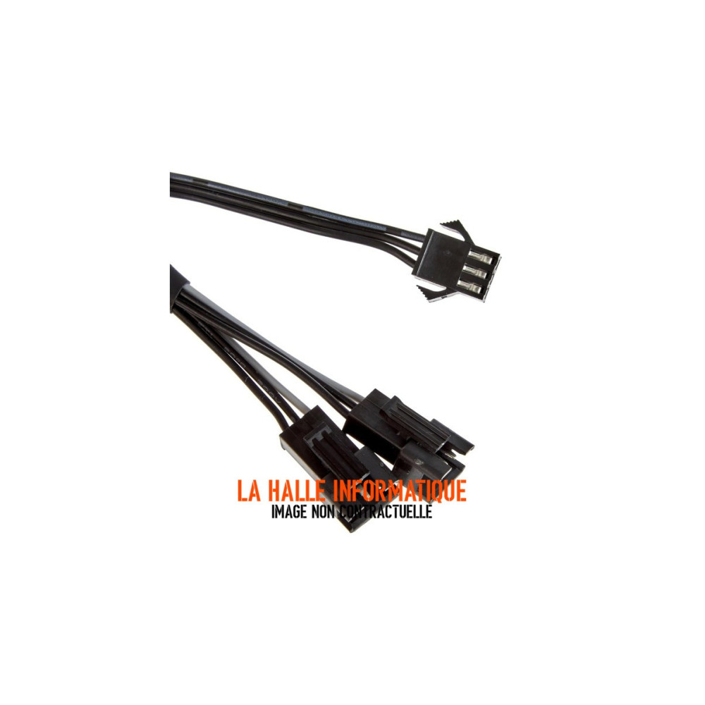 Cable Y doubleur d'alimentation Phanteks 3 pin LED 40cm