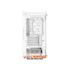 Boitier Mini Tour Micro ATX Xigmatek Oreo RGB avec panneau vitré (Blanc)