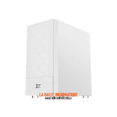 Boitier Mini Tour Micro ATX Xigmatek Oreo RGB avec panneau vitré (Blanc)