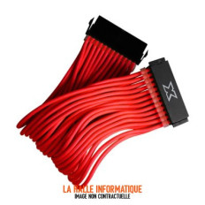 Câble d'extension (Rallonge) Xigmatek iCable MB - 1x 24 pins (Rouge)