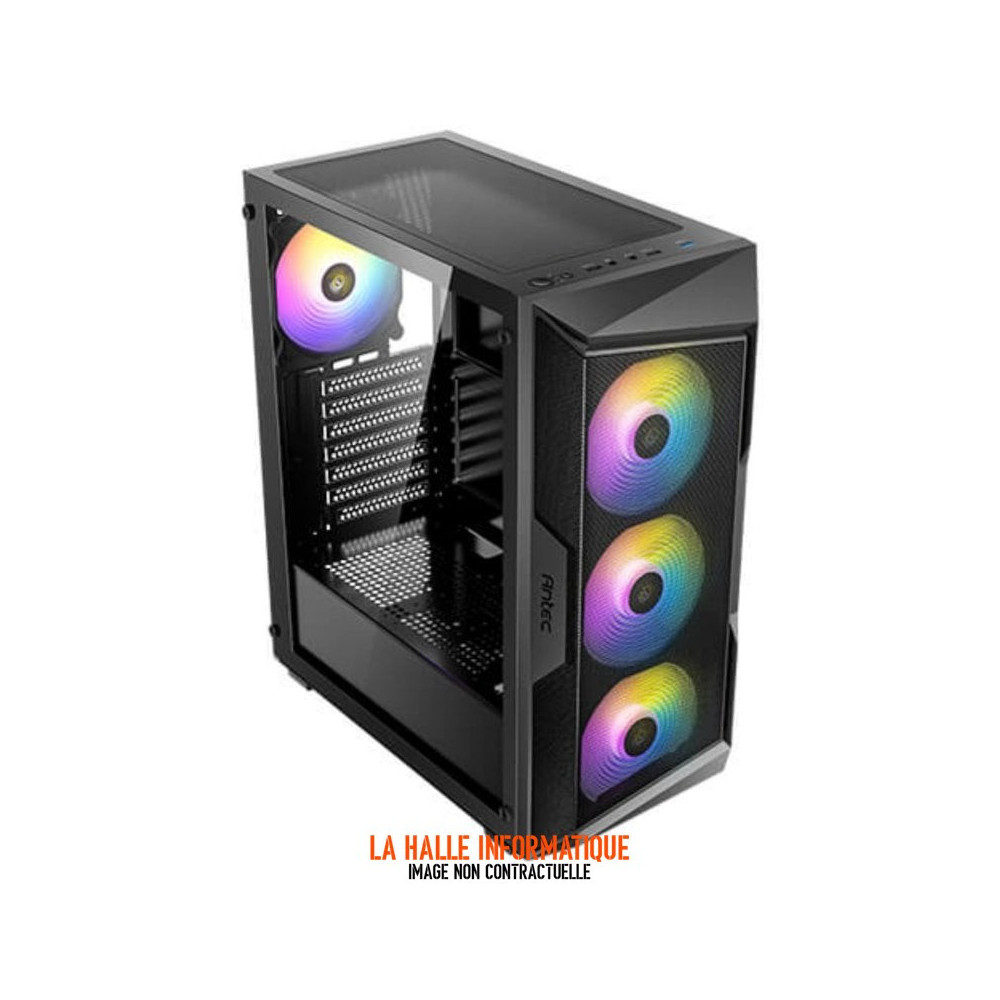 Boitier Moyen Tour ATX Antec AX61 Elite RGB avec panneau vitré (Noir)