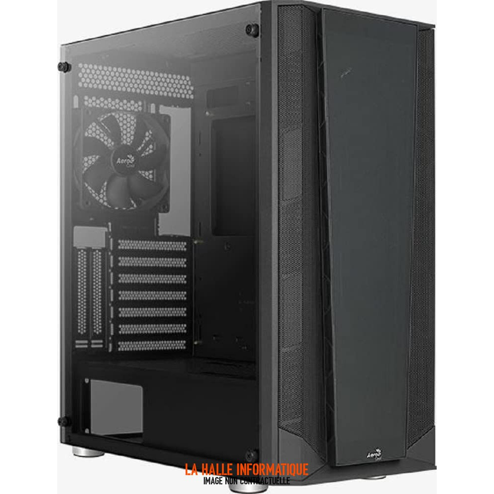 Boitier Moyen Tour ATX AeroCool Prism v1 avec panneaux vitrés (Noir)