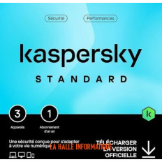 Kaspersky Standard - 3 appareils / 1 an