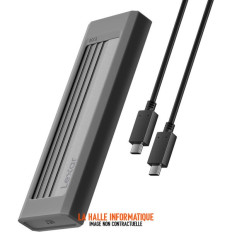 Boitier externe USB 3.2 Lexar E6 - NVMe M.2 Type 2280 (Argent)