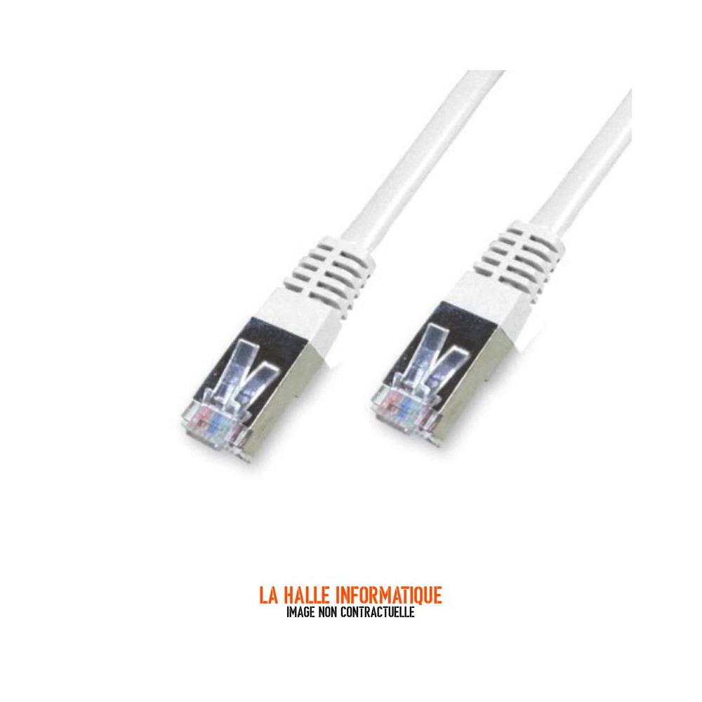 Câble/Cordon réseau RJ45 Catégorie 6 FTP (F/UTP) Droit 2m (Gris)