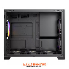 Boitier Mini Tour Micro ATX Antec Flux M RGB avec panneau vitré (Noir)