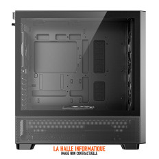 Boitier Mini Tour Micro ATX Antec Flux M RGB avec panneau vitré (Noir)