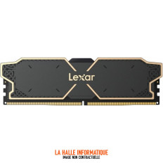 Kit Barrettes mémoire 32Go (2x16Go) DIMM DDR5 Lexar Thor OC 6000MHz CL38 (Noir)