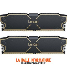 Kit Barrettes mémoire 32Go (2x16Go) DIMM DDR5 Lexar Thor OC 6000MHz CL38 (Noir)