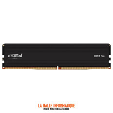 Barrette mémoire 48Go DIMM DDR5 Crucial Pro 5600MHz (Noir)