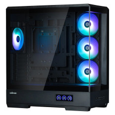 Boitier Moyen Tour ATX Zalman P50 DS RGB avec panneaux vitrés (Noir)