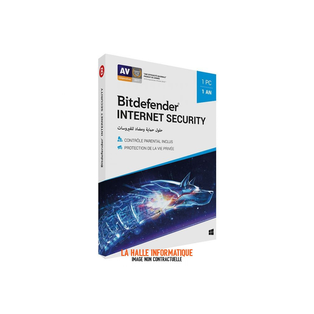 Bitdefender Internet Security - Protection 1 appareil / 1 an