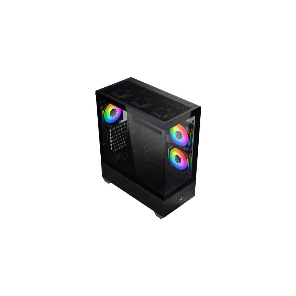Boîtier ATX Xigmatek Alphard RGB Noir | Panneau vitré