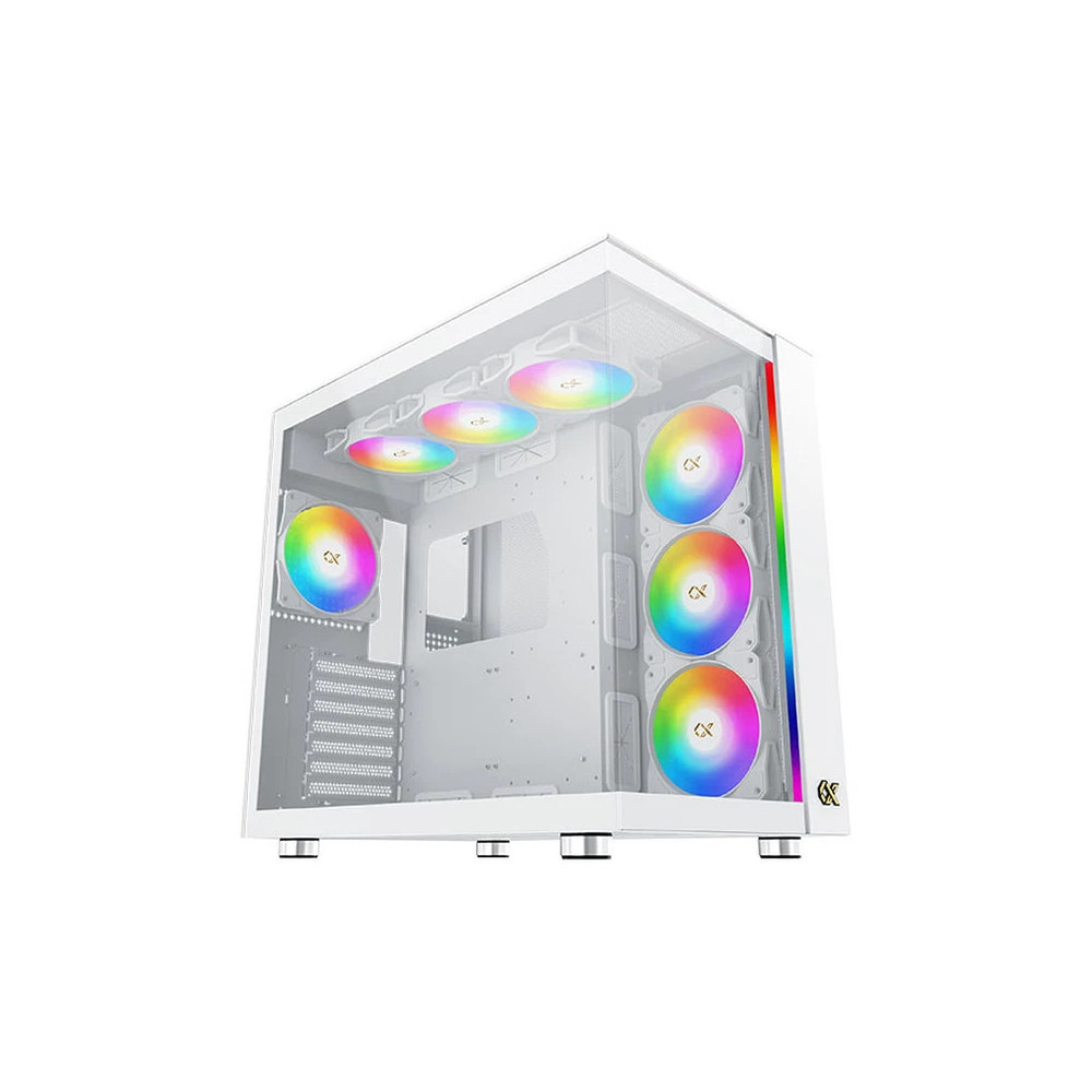 Boîtier Moyen Tour E-ATX Xigmatek Aqua Ultra Air-C RGB Blanc