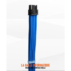 Câble PCIe 6+2 pins Xigmatek Bleu – Rallonge VGA