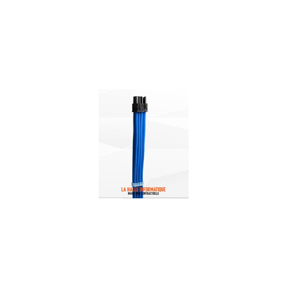 Câble PCIe 6+2 pins Xigmatek Bleu – Rallonge VGA