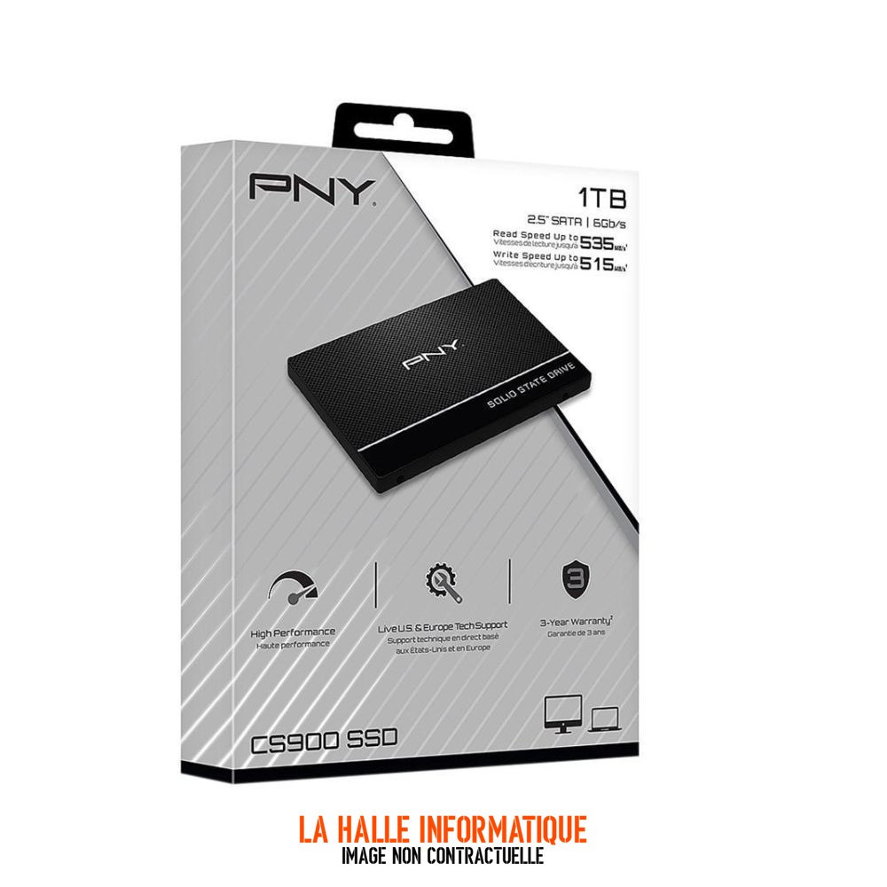 Disque SSD PNY CS900 1To  - S-ATA 2,5"