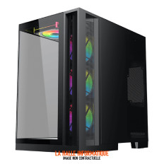 Boîtier ATX Xigmatek Aqua 7 RGB - Panneaux Vitrés Noir