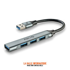 Hub USB 3.2 NGS iHub4 Micro 4 ports Gris | NGS