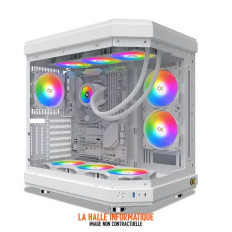 Boîtier Xigmatek Cubi M RGB Blanc - Mini Tour Micro ATX